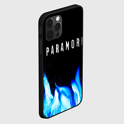 Чехол для iPhone 12 Pro Max Paramore blue fire, цвет: 3D-черный — фото 2