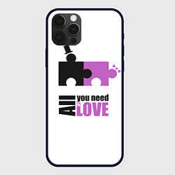 Чехол iPhone 12 Pro Max Пазлы любви