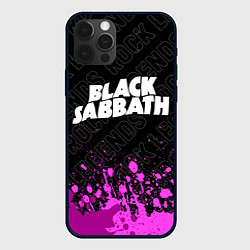Чехол для iPhone 12 Pro Max Black Sabbath rock legends: символ сверху, цвет: 3D-черный
