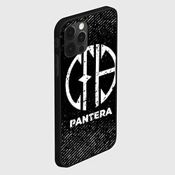 Чехол для iPhone 12 Pro Max Pantera с потертостями на темном фоне, цвет: 3D-черный — фото 2