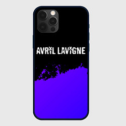 Чехол для iPhone 12 Pro Max Avril Lavigne purple grunge, цвет: 3D-черный