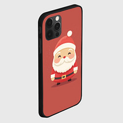 Чехол для iPhone 12 Pro Max Санта Клаус: арт нейросети, цвет: 3D-черный — фото 2