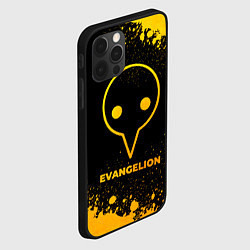 Чехол для iPhone 12 Pro Max Evangelion - gold gradient, цвет: 3D-черный — фото 2