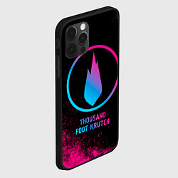 Чехол для iPhone 12 Pro Max Thousand Foot Krutch - neon gradient, цвет: 3D-черный — фото 2