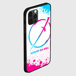 Чехол для iPhone 12 Pro Max Akame ga Kill neon gradient style, цвет: 3D-черный — фото 2