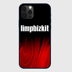 Чехол для iPhone 12 Pro Max Limp Bizkit red plasma, цвет: 3D-черный