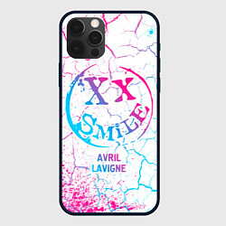 Чехол iPhone 12 Pro Max Avril Lavigne neon gradient style