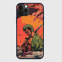 Чехол iPhone 12 Pro Max Зоро на закате - One Piece