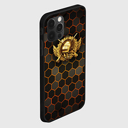 Чехол для iPhone 12 Pro Max Згип gold logo, цвет: 3D-черный — фото 2