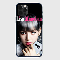 Чехол для iPhone 12 Pro Max Lisa with smartphone, цвет: 3D-черный