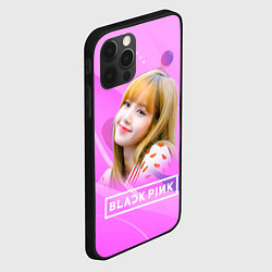 Чехол для iPhone 12 Pro Max Blackpink Lisa pink, цвет: 3D-черный — фото 2