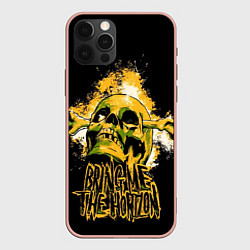 Чехол для iPhone 12 Pro Max Bring me the horizon - skull, цвет: 3D-светло-розовый