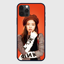 Чехол для iPhone 12 Pro Max Blackpink Jennie in beret, цвет: 3D-черный