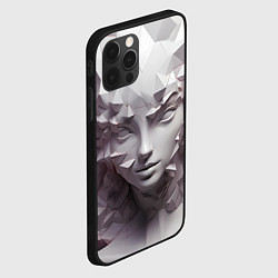 Чехол для iPhone 12 Pro Max Скульптура с шипами, цвет: 3D-черный — фото 2