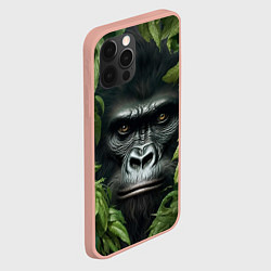 Чехол для iPhone 12 Pro Max Горилла в джунгях, цвет: 3D-светло-розовый — фото 2