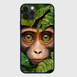 Чехол iPhone 12 Pro Max Обезьяна в джунглях