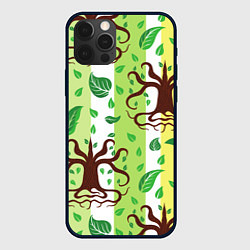 Чехол для iPhone 12 Pro Max Корни и деревья, цвет: 3D-черный