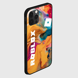 Чехол для iPhone 12 Pro Max Roblox Logo Color, цвет: 3D-черный — фото 2