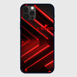 Чехол для iPhone 12 Pro Max Red neon CS GO, цвет: 3D-черный