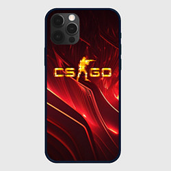 Чехол iPhone 12 Pro Max CS GO fire logo