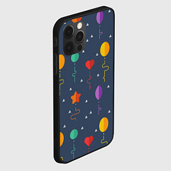 Чехол для iPhone 12 Pro Max Праздничные шарики, цвет: 3D-черный — фото 2