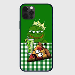 Чехол iPhone 12 Pro Max Pepe King with pizza