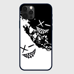 Чехол iPhone 12 Pro Max Smile - black and white