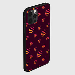 Чехол для iPhone 12 Pro Max Шрамы, цвет: 3D-черный — фото 2