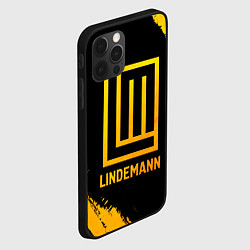 Чехол для iPhone 12 Pro Max Lindemann - gold gradient, цвет: 3D-черный — фото 2