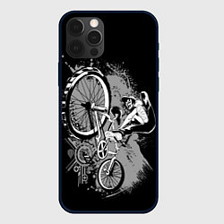 Чехол для iPhone 12 Pro Max Bmx jump rider, цвет: 3D-черный