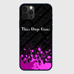 Чехол для iPhone 12 Pro Max Three Days Grace rock legends: символ сверху, цвет: 3D-черный