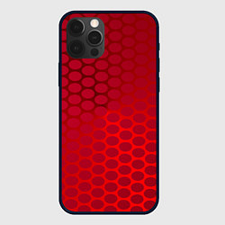 Чехол iPhone 12 Pro Max Сотовый красный градиент