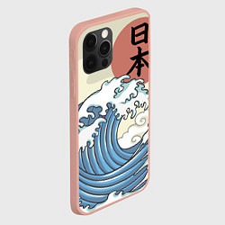 Чехол для iPhone 12 Pro Max Япония море, цвет: 3D-светло-розовый — фото 2