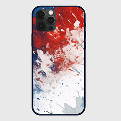 Чехол для iPhone 12 Pro Max Краски в цветах России, цвет: 3D-черный
