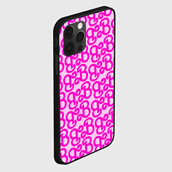 Чехол для iPhone 12 Pro Max Логотип Барби - буква B, цвет: 3D-черный — фото 2