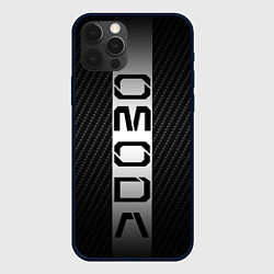 Чехол для iPhone 12 Pro Max Omoda carbone, цвет: 3D-черный