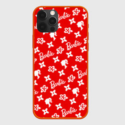Чехол для iPhone 12 Pro Max Барби паттерн красный, цвет: 3D-красный