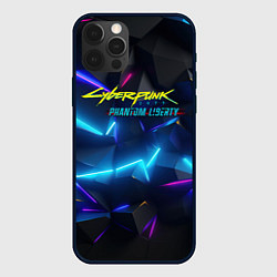 Чехол для iPhone 12 Pro Max Cyberpunk неоновые плиты, цвет: 3D-черный