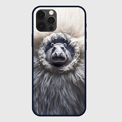 Чехол iPhone 12 Pro Max Брутальный бегемот