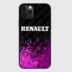 Чехол для iPhone 12 Pro Max Renault pro racing: символ сверху, цвет: 3D-черный