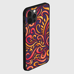 Чехол для iPhone 12 Pro Max Абстрактный цветочный узор, цвет: 3D-черный — фото 2