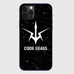 Чехол iPhone 12 Pro Max Code Geass glitch на темном фоне