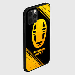 Чехол для iPhone 12 Pro Max Spirited Away - gold gradient, цвет: 3D-черный — фото 2