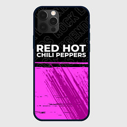 Чехол для iPhone 12 Pro Max Red Hot Chili Peppers rock legends: символ сверху, цвет: 3D-черный