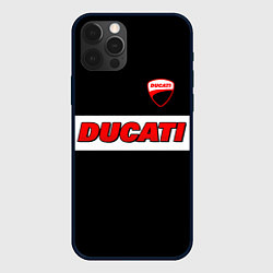 Чехол iPhone 12 Pro Max Ducati motors - черный