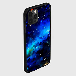 Чехол для iPhone 12 Pro Max Живописный космос, цвет: 3D-черный — фото 2