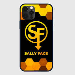 Чехол для iPhone 12 Pro Max Sally Face - gold gradient, цвет: 3D-черный