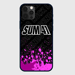 Чехол iPhone 12 Pro Max Sum41 rock legends: символ сверху