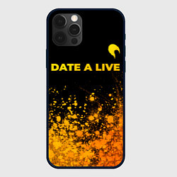 Чехол iPhone 12 Pro Max Date A Live - gold gradient: символ сверху