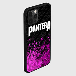 Чехол для iPhone 12 Pro Max Pantera rock legends: символ сверху, цвет: 3D-черный — фото 2